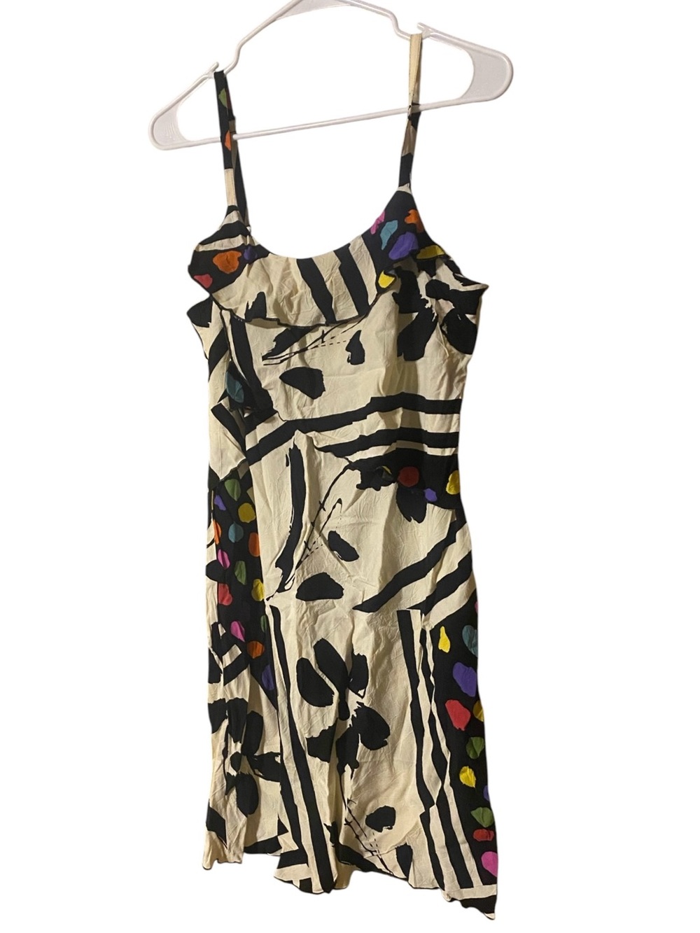 VINTAGE Y2K Jams World Mini Dress Large Abstract Artsy Colorful 90’s Hawaii USA - Picture 5 of 16